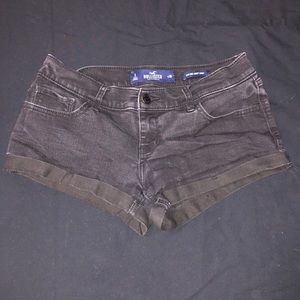 Black Hollister jean shorts